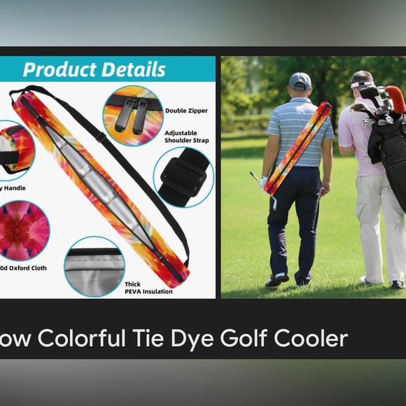 Insulated over shoulder beer can cooler. - Picture 5 of 5